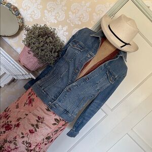 NWT Adriano Goldschmeid, sz. small style ZLED4114 denim jacket,